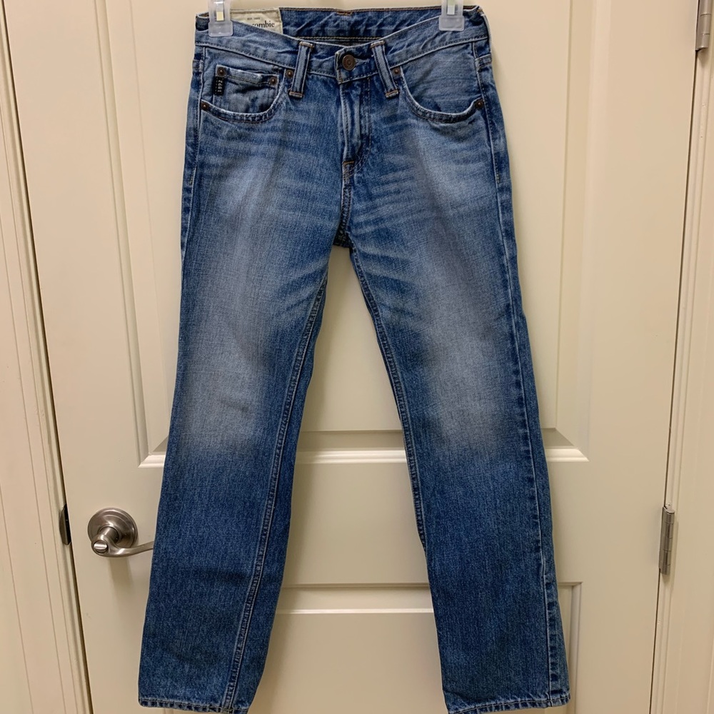 Boys Abercrombie Slim Straight Jeans SZ 12
